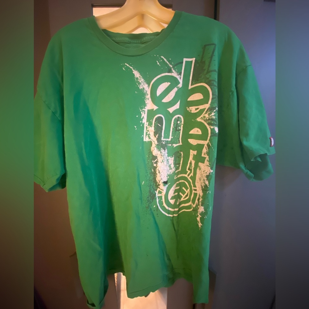 Vintage Men’s Element Green Graphic T-Shirt
